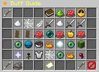 Buff Guide: effect entries and summary controls.