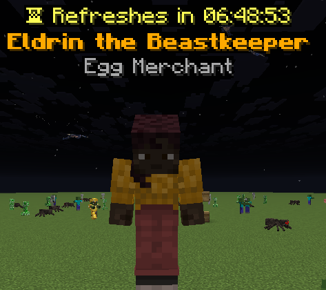 Eldrin the Beastkeeper in the world with the Egg Merchant label.