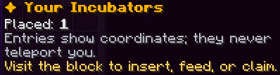 Directory help: visit the physical block to insert, feed or collect.